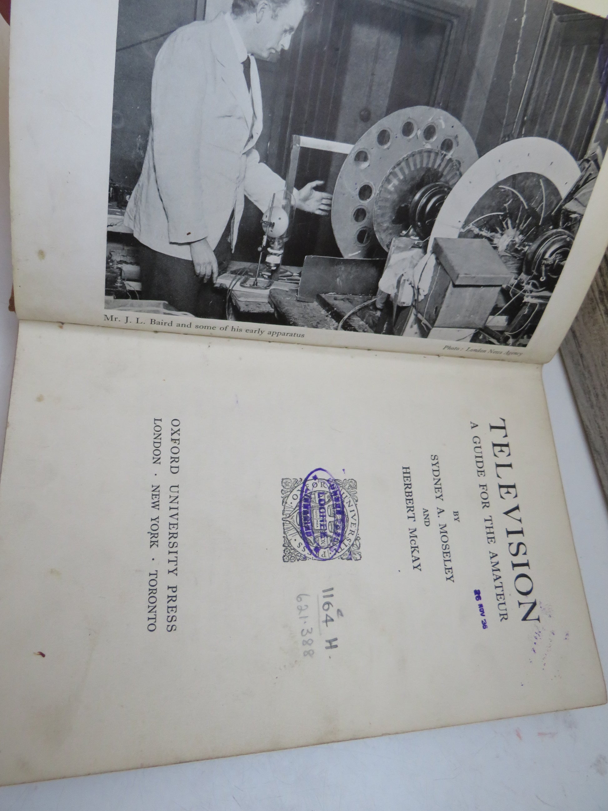 Television A Guide For The Amateur By Sydney A. Moseley and Herbert McKay 1936 book image 4