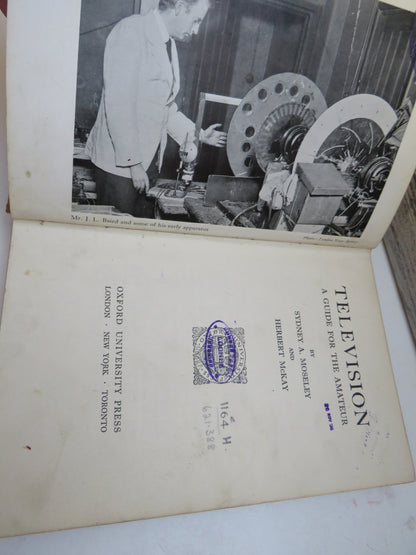 Television A Guide For The Amateur By Sydney A. Moseley and Herbert McKay 1936 book image 4
