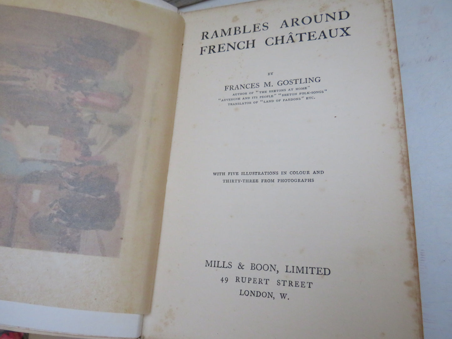 Rambles Around French Chateaux By Frances M. Gostling 1911 1st Edition book image 3