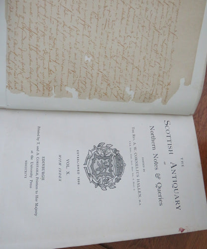 1893 - 1903 The Scottish Antiquary of Northern Notes & Queries   Vol - 7 -17 book image 14