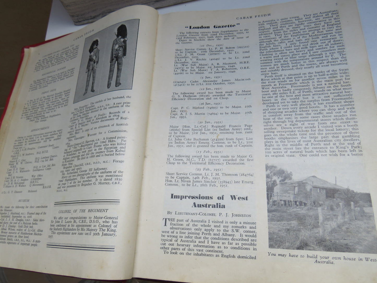 Cabar Feidh The Regimental Magazine of the Seaforth Highlanders 1951