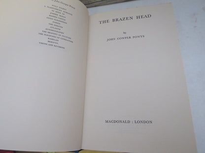 The Brazen Head By John Cowper Powys 1969 book image 3