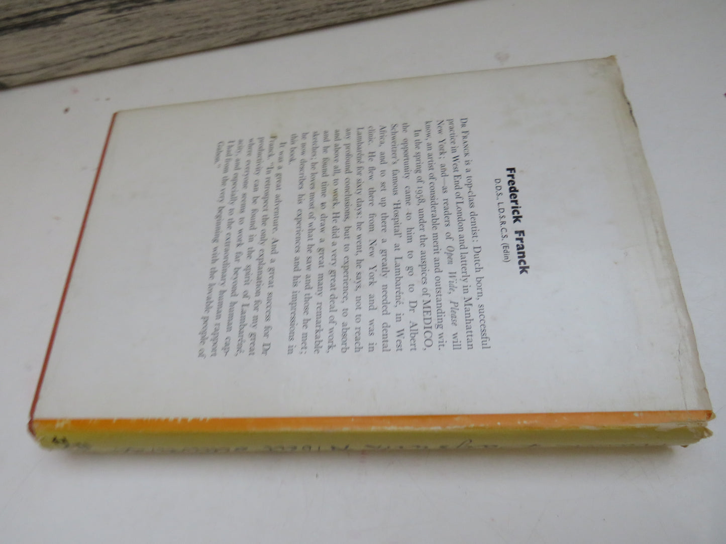 Days With Albert Schweitzer A Lambarene Landscape By Frederick Franck 1959 book image 2