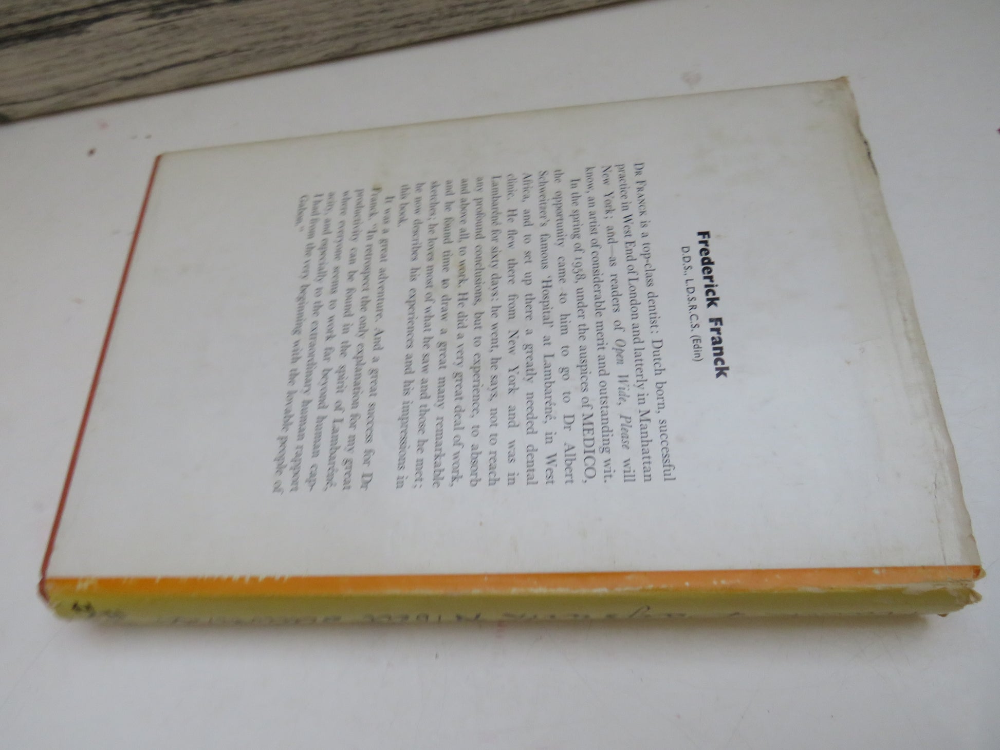 Days With Albert Schweitzer A Lambarene Landscape By Frederick Franck 1959 book image 2