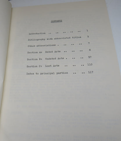 Handlist of the Acts of David II 1329-1371 Complied By Bruce Webster 1962 book image 4
