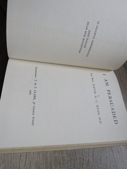 I Am Persuaded By The Rev. David H. C. Read, D.D. 1961 book image 2