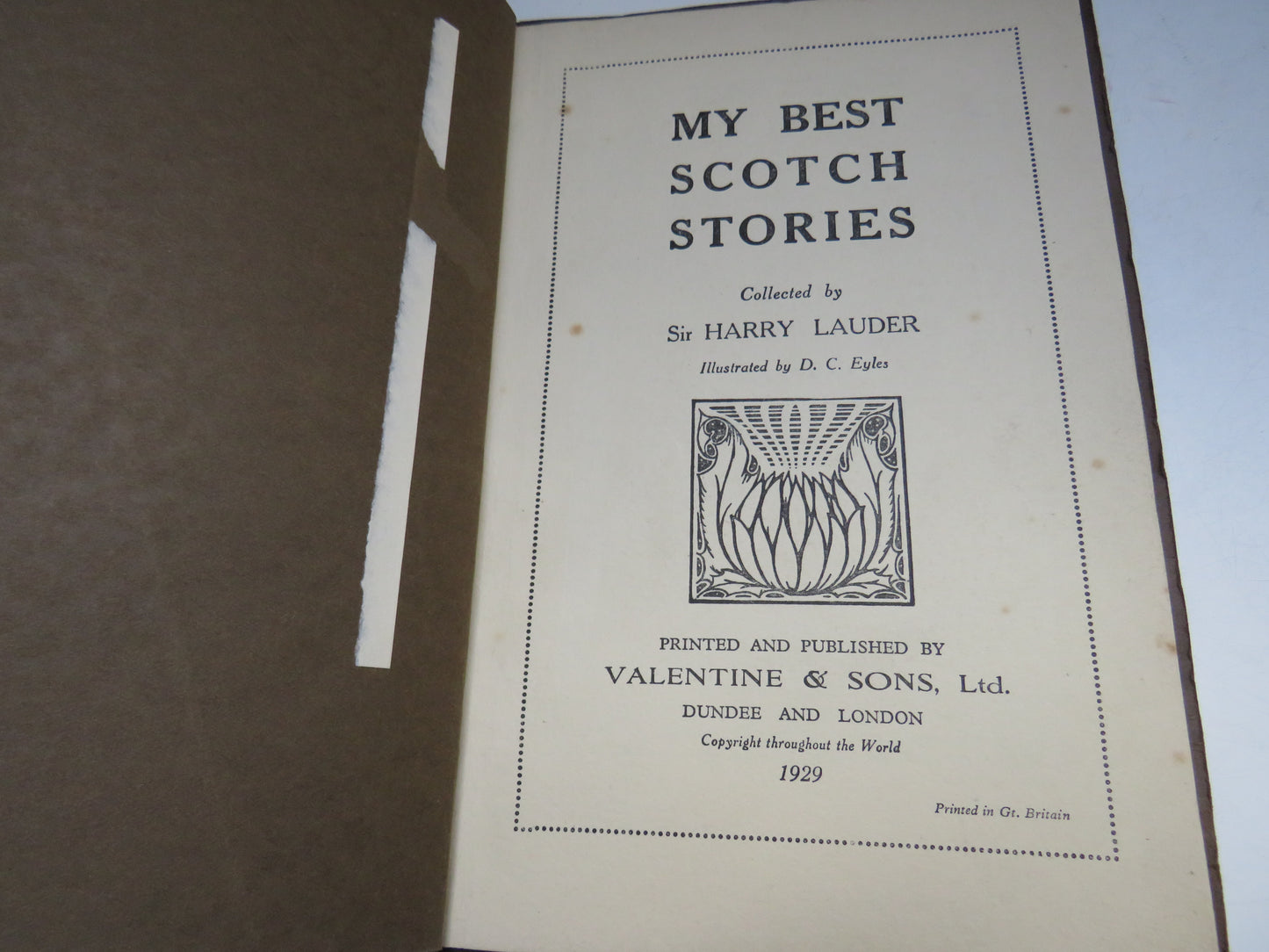 My Best Scotch Stories Collected By Sir Harry Lauder 1929