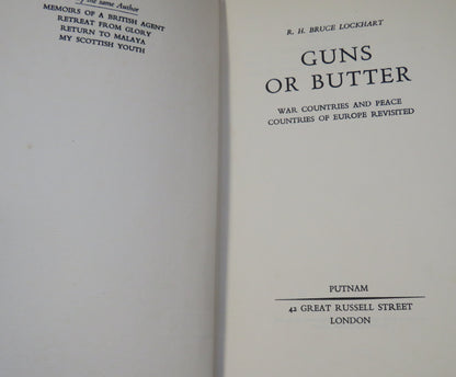 Guns or Butter War Countries and Peace Countries Of Europe Revised By R.H Bruce Lockhart 1938 book image 3
