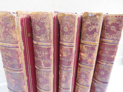 Set of 5 Books by Alfred Tennyson 1858 -1861 In Memoriam, Poems, IDylls of the King, Maud and Other  book image 4