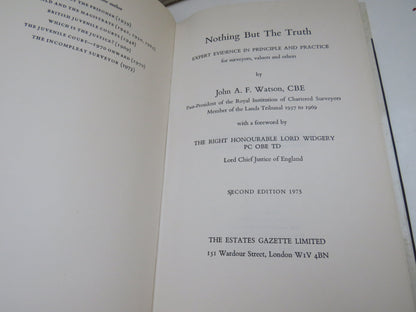 Nothing But The Truth Expert Evidence In Principle and Practice For Surveyors, Valuers and Others by book image 4