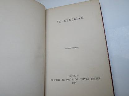 Set of 5 Books by Alfred Tennyson 1858 -1861 In Memoriam, Poems, IDylls of the King, Maud and Other  book image 10