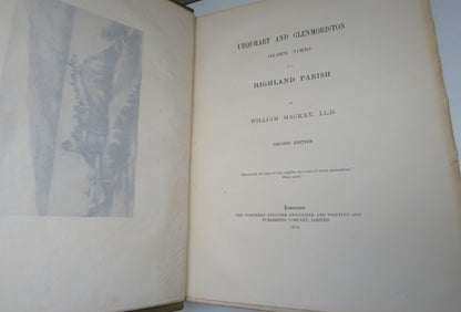 Urquhart and Glenmoriston Olden Times In a Highland Parish By William Mackay 1914 book image 4