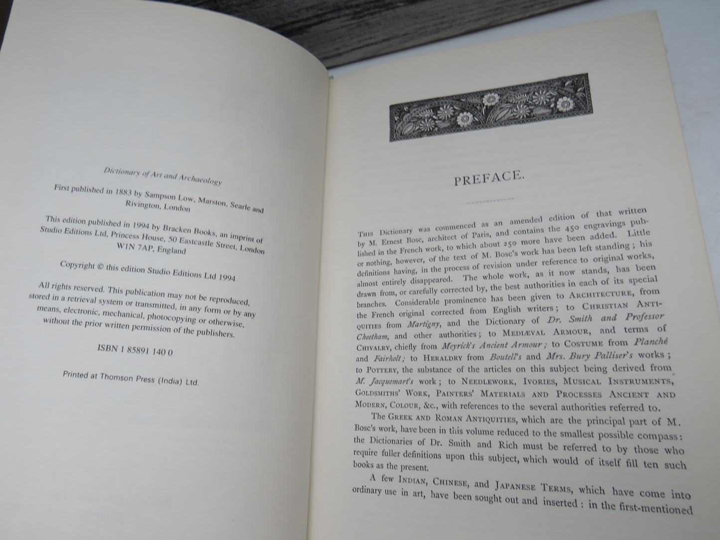 Dictionary of Art and Archaeology By J. W. Mollett 1994