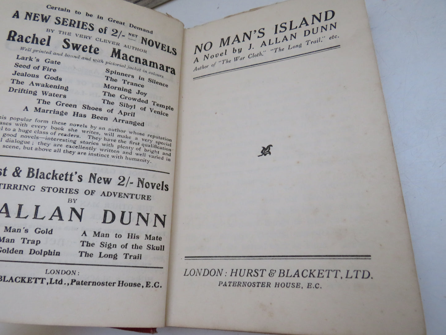No Man's Island A Novel By J. Allan Dunn book image 5
