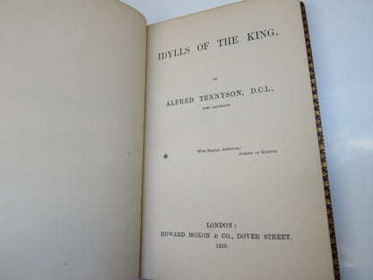 Set of 5 Books by Alfred Tennyson 1858 -1861 In Memoriam, Poems, IDylls of the King, Maud and Other  book image 15