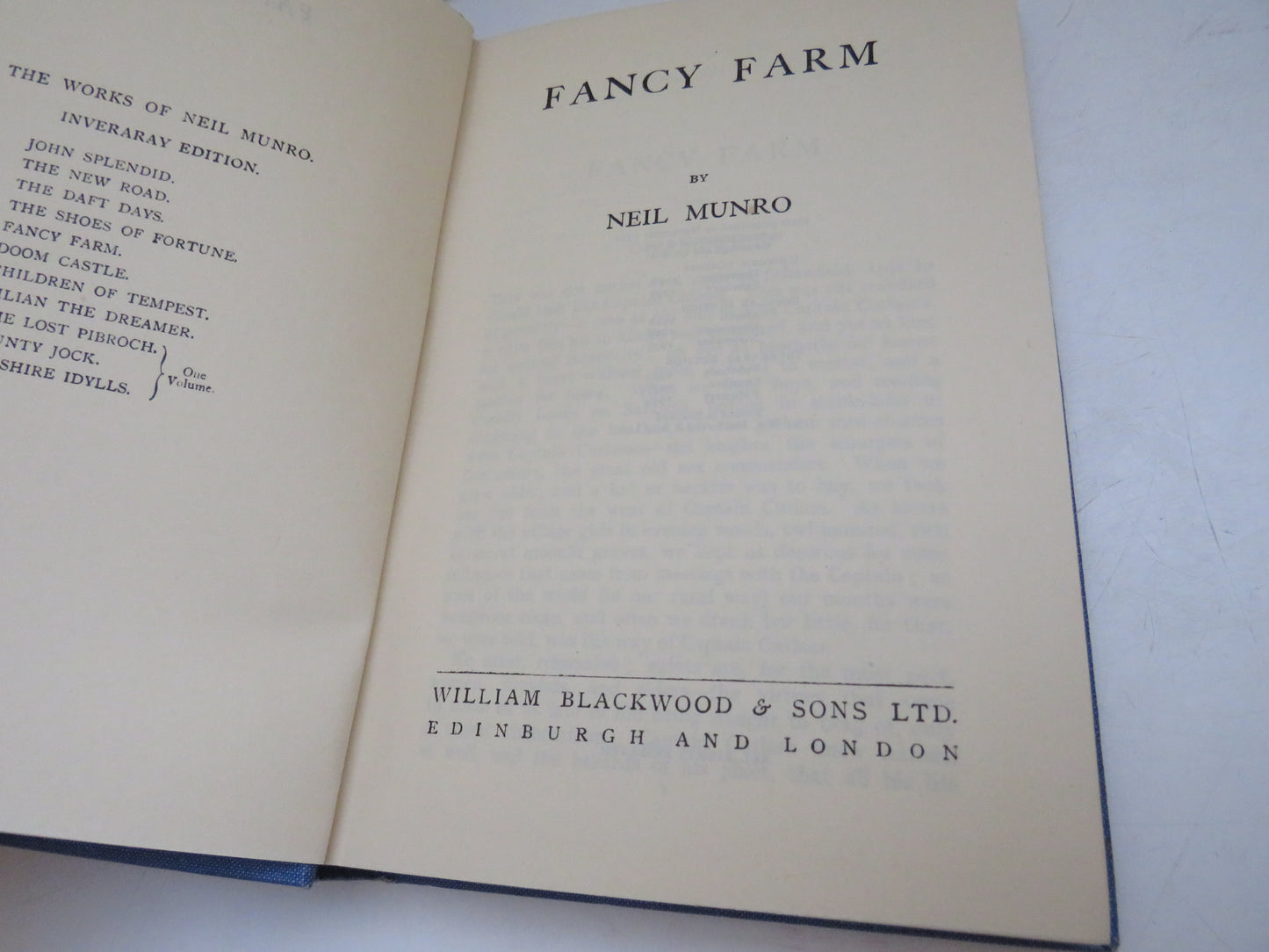 Fancy Farm By Neil Munro 1949 book image 3