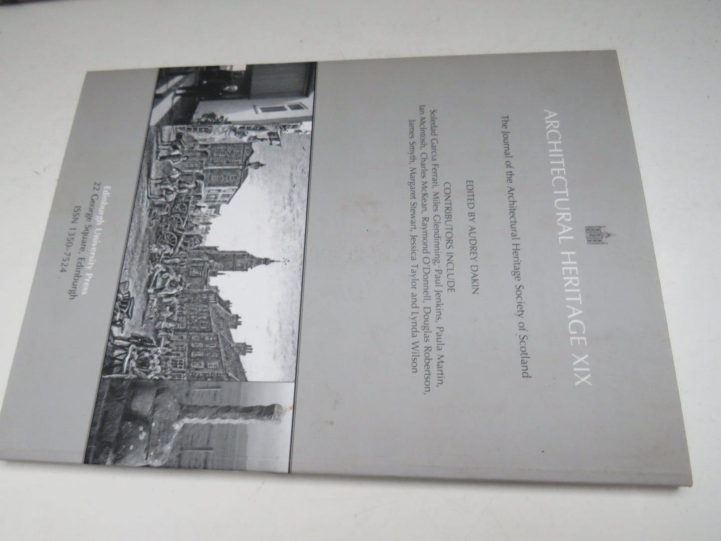 Architectural Heritage XIX The Journal of the Architectural Heritage Society of Scotland 2008