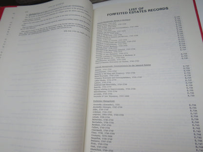 Reports On The Annexed Estates 1755-1769