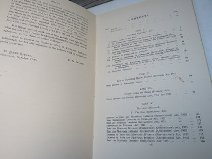 Rent and House-Letting Acts In Scotland By D.G. Fraser 1946 book image 4