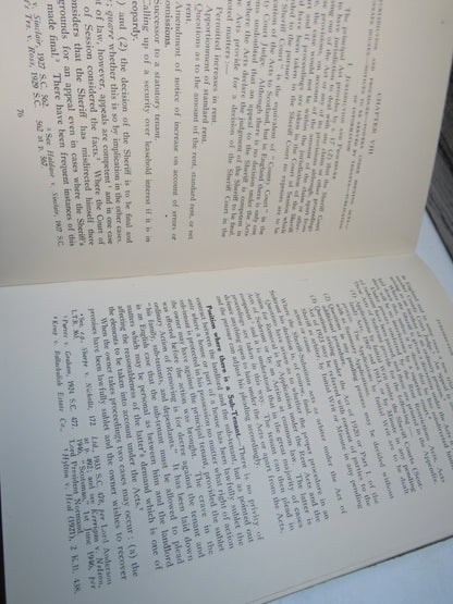 Rent and House-Letting Acts In Scotland By D.G. Fraser 1946 book image 5