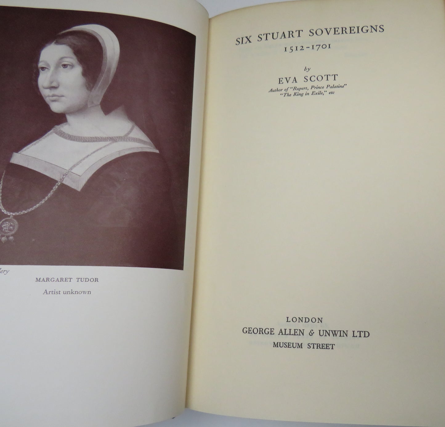 Six Stuart Sovereigns 1512-1701 By Eva Scott 1935 1st Edition