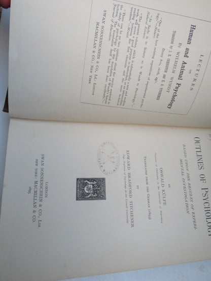 Outlines of Psychology Based Upon The Results of Experimental Investigation By Oswald Kulpe Translat book image 4