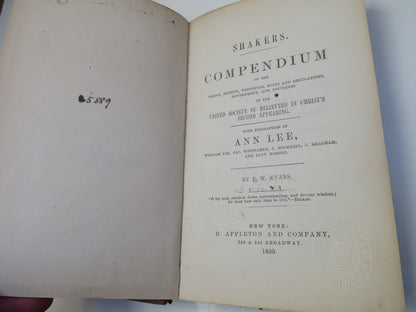 Shakers Compendium Of The Origin, History, Principles, Rules and Regulations, Government, and Doctri book image 5