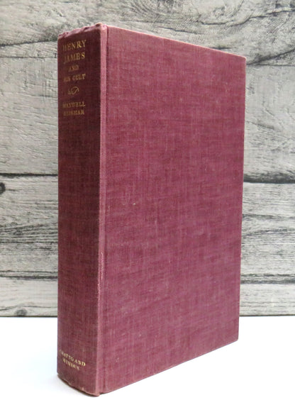 Henry James and His Cult By Maxwell Geismar 1964 book front cover