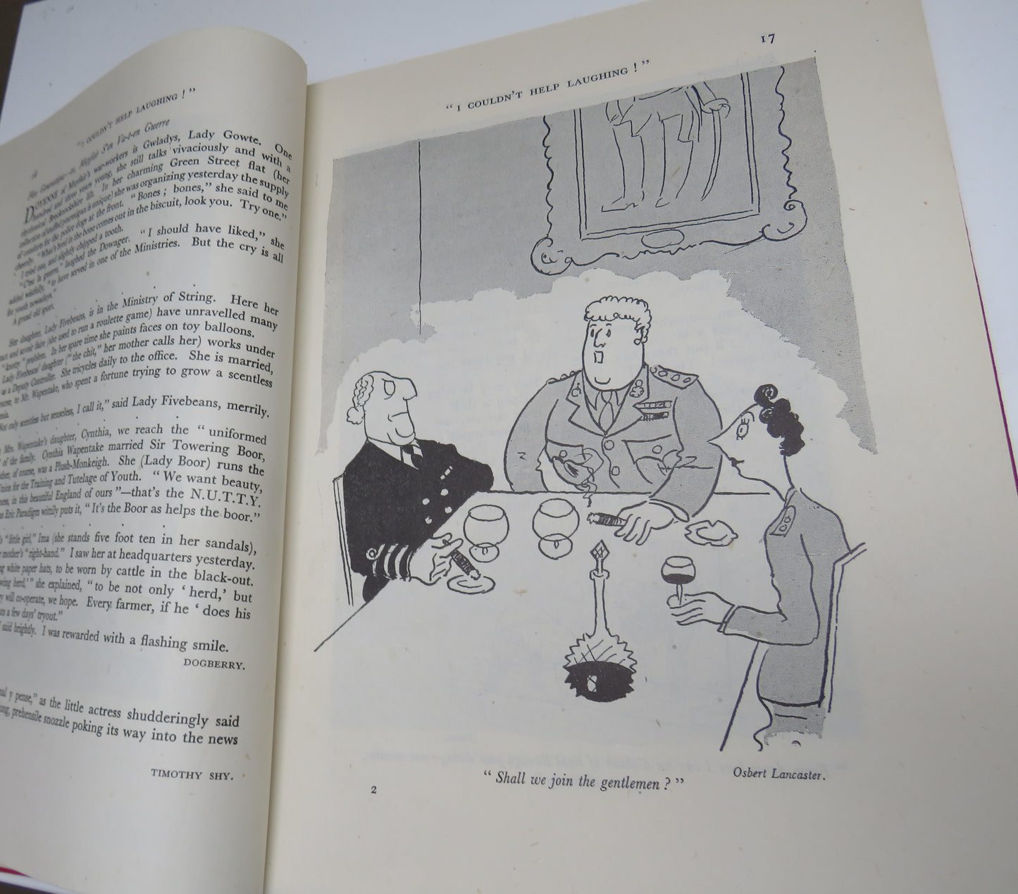 I Couldn't Help Laughing An Anthology of War-Time Humour Edited By D.B. Wyndham Lewis 1944