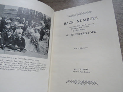 Back Numbers A Disturbance Of The Dust of Yesteryear Written For Back Numbers By a Back Number W. Ma book image 2