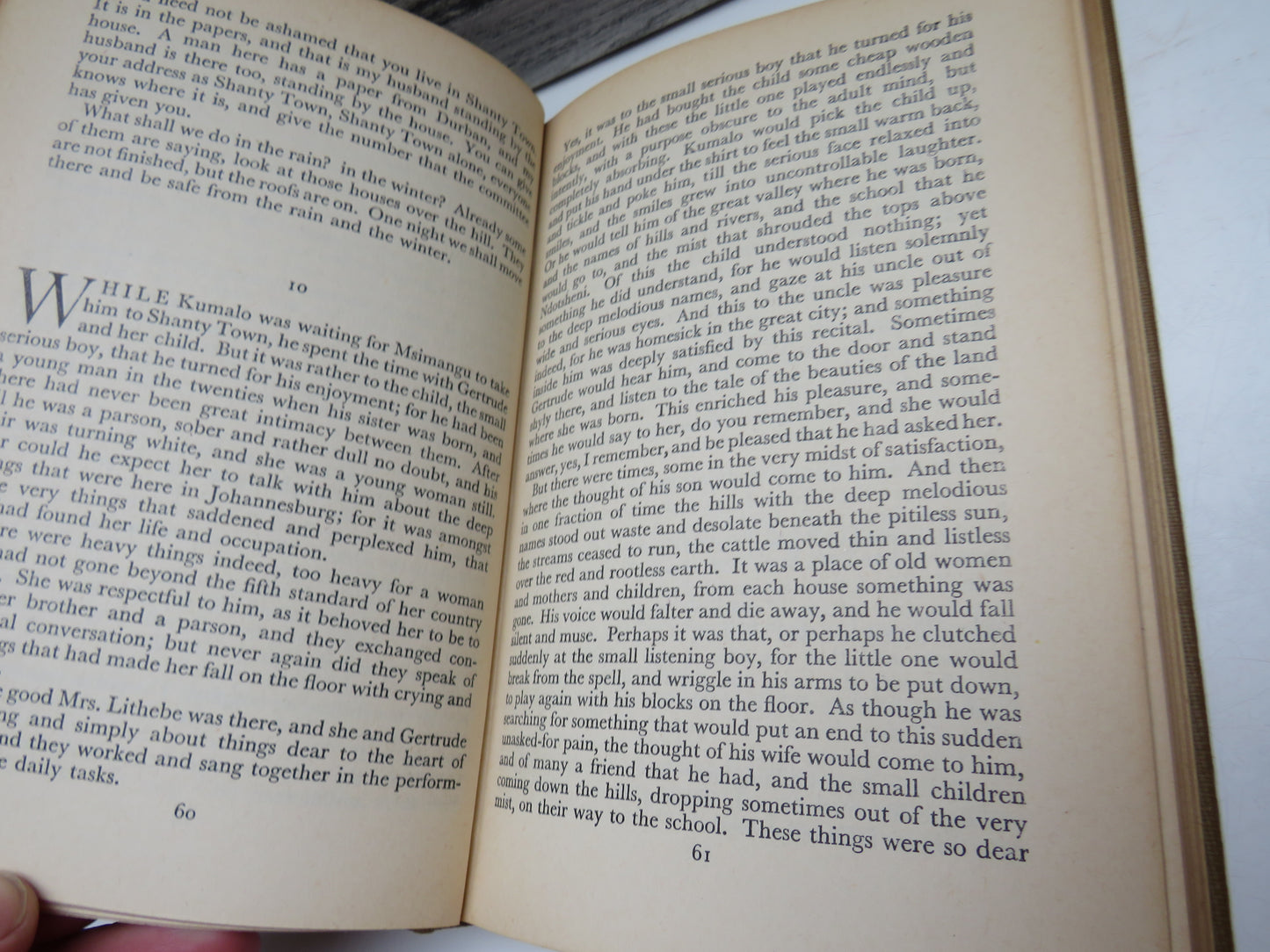 Cry, The Beloved Country A Story of Comfort In Desolation By Alan Paton 1949