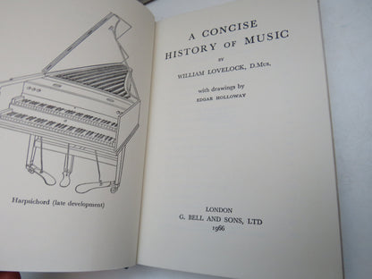 A Concise History of Music By William Lovelock 1966 book image 4