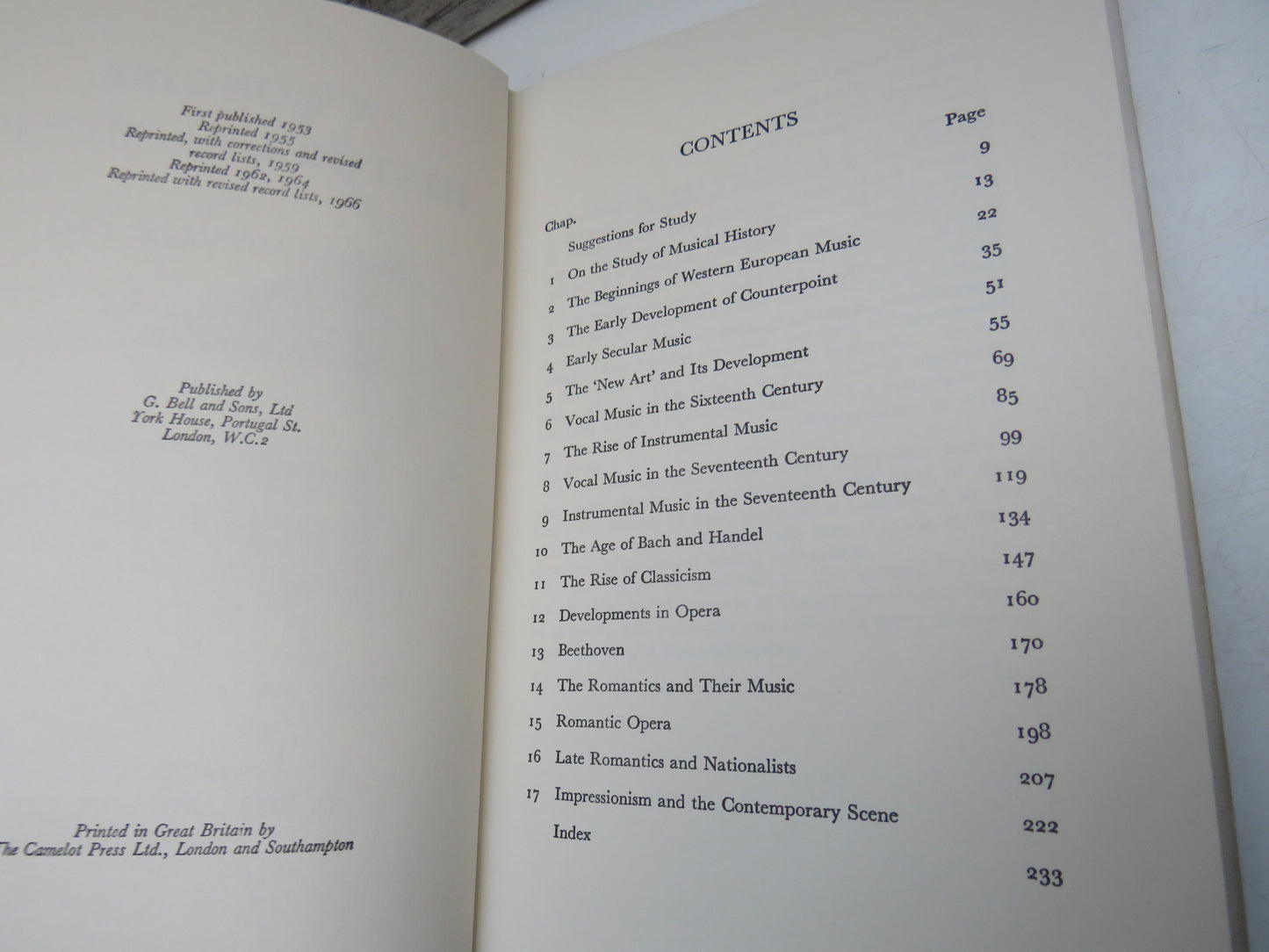 A Concise History of Music By William Lovelock 1966