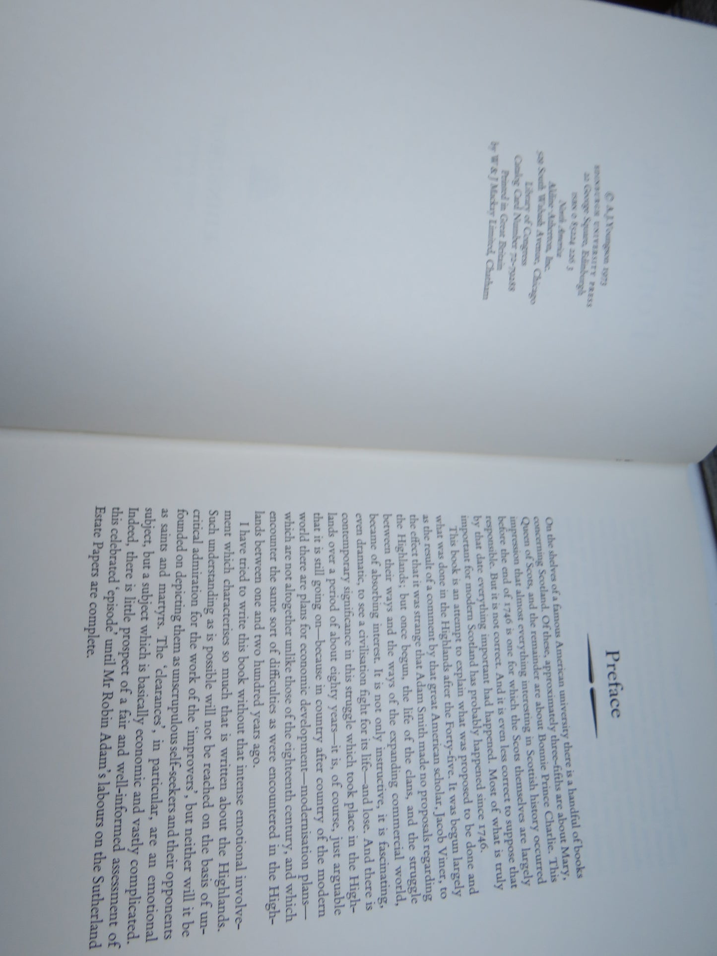 After The Forty-Five The Economic Impact on the Scottish Highlands By A. J. Youngson 1973