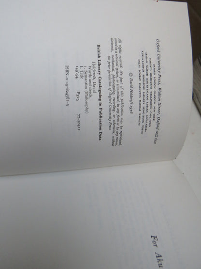 Words and Deeds Problems In The Theory of Speech Acts By David Holdcroft 1978 book image 6