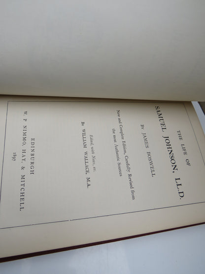 The Life of Samuel Johnson, LL.D. By James Boswell 1897 book image 5