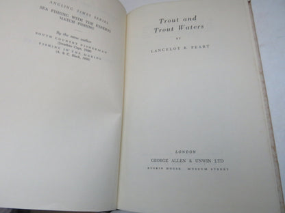 Trout and Trout Waters By Lancelot R. Peart 1956 book image 3