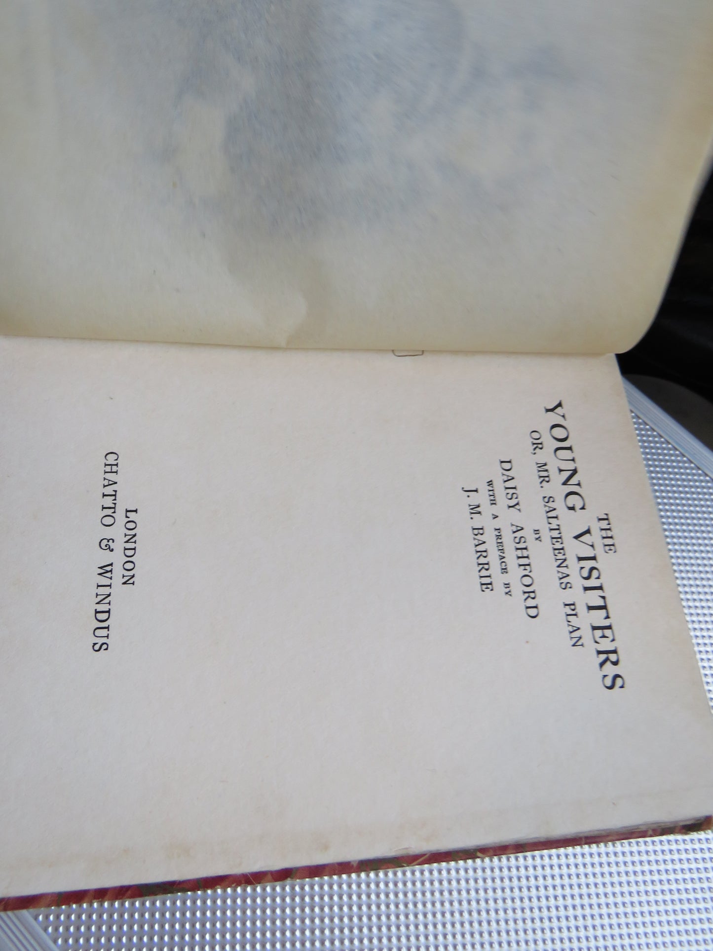 The Young Visiters Or, Mr. Salteenas Plan By Daisy Ashford 1919