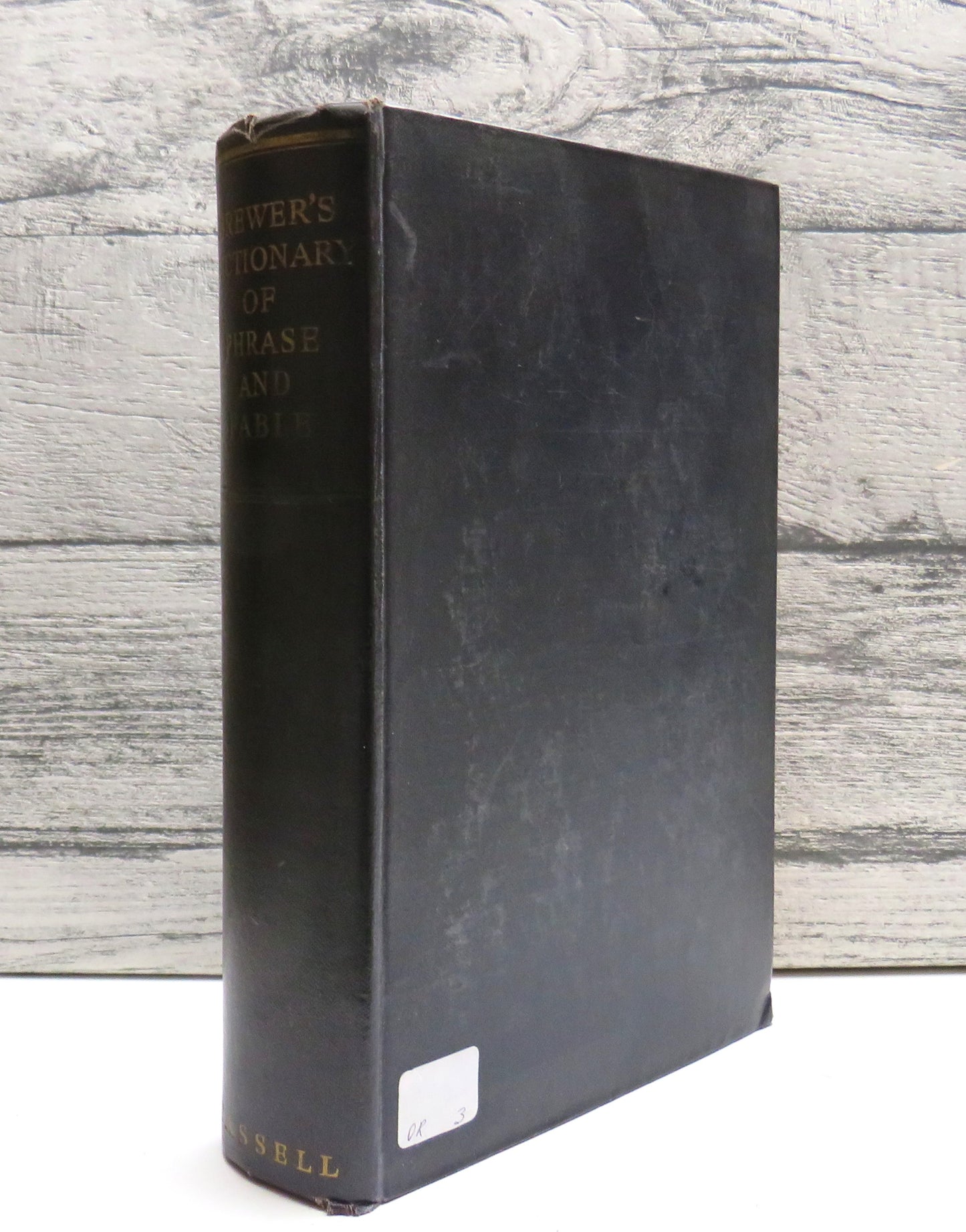Brewer's Dictionary of Phrase & Fable Revised & Enlarged 1962