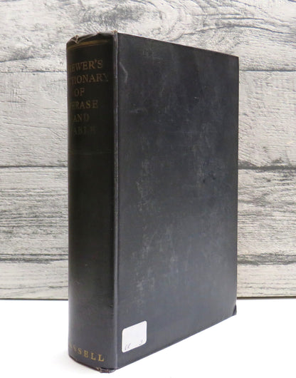 Brewer's Dictionary of Phrase & Fable Revised & Enlarged 1962
