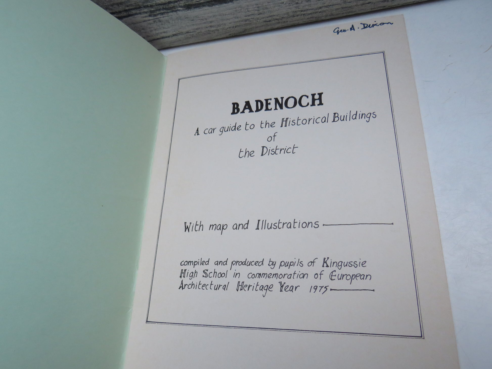 Badenoch A Car Guide To The Historical Buildings of The District 1975 (Vintage Scottish History Book) book 3