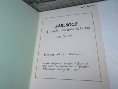 Badenoch A Car Guide To The Historical Buildings of the District 1975 (Vintage Scottish History Book book image 3