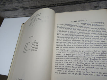 Brewer's Dictionary of Phrase & Fable Revised & Enlarged 1962