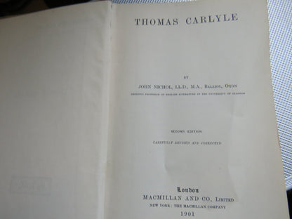 Thomas Carlyle By John Nichol 1901 book image 3