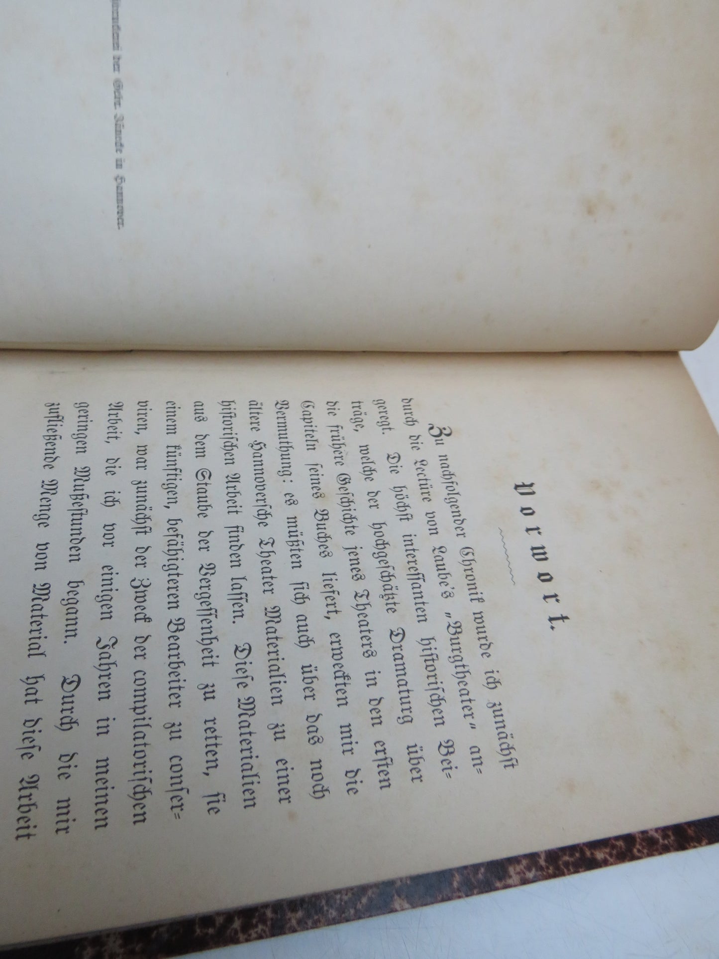 Chronik Des Koniglichen Hoftheaters Zu Hannover Von Hermann Muller 1876 Antique German Book