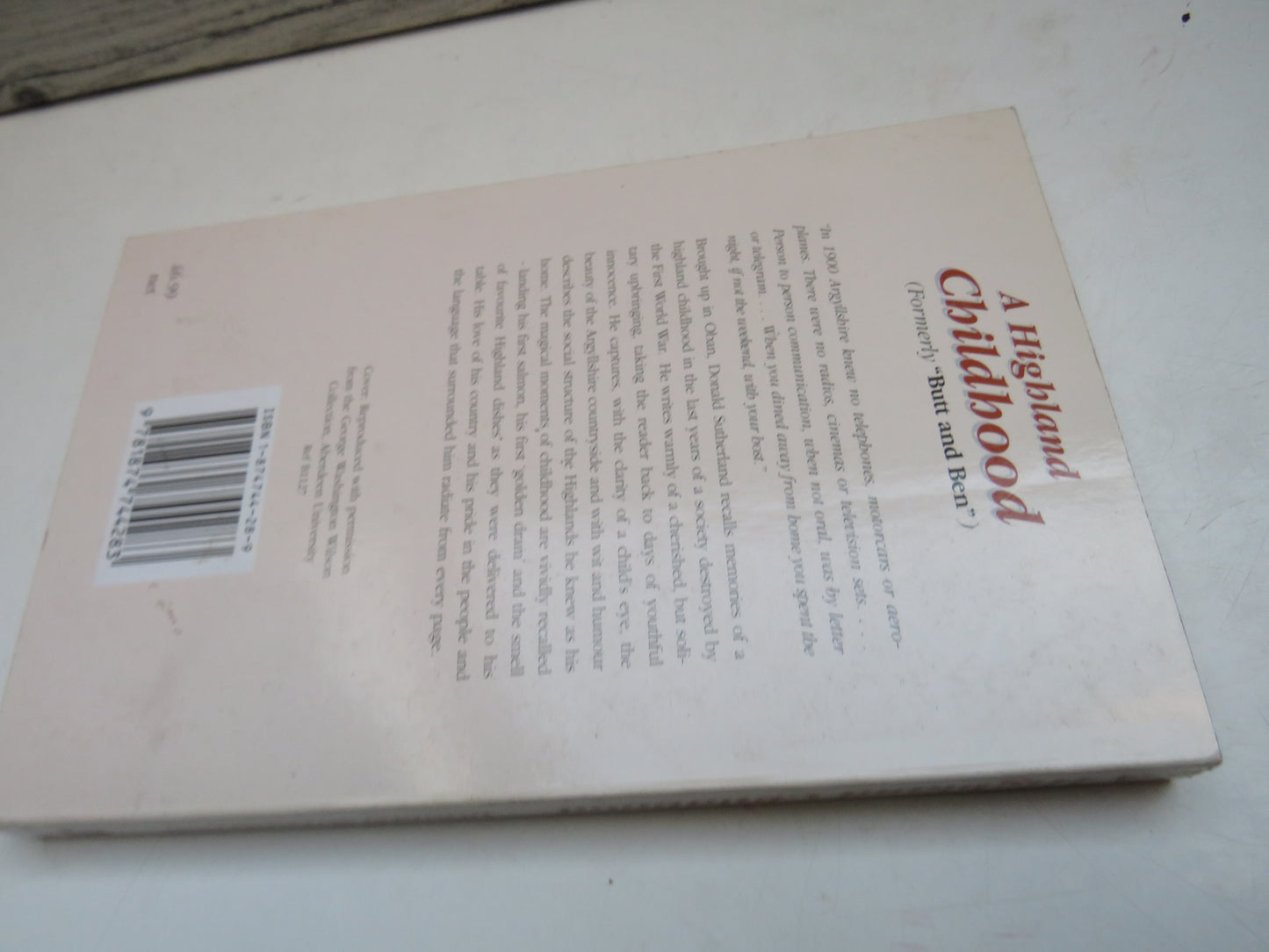 A Highland Childhood Butt and Ben By Donald Sutherland 1996