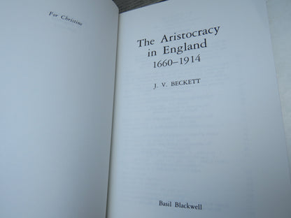 The Aristocracy In England 1660-1914 By J.V. Beckett 1989 (Vintage History Book) book image 4