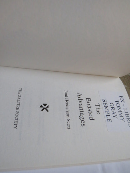 The Boasted Advantages The Consequences of the Union of 1707 By Paul Henderson Scott 1999 book image 2