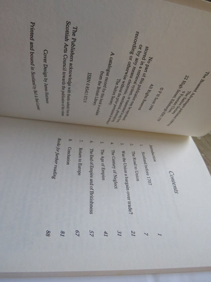 The Boasted Advantages The Consequences of the Union of 1707 By Paul Henderson Scott 1999 book image 3