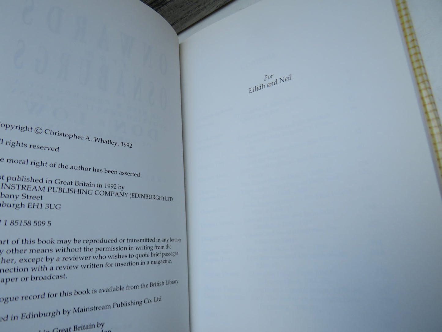 Onwards From Osnaburgs The Rise & Progress of a Scottish Textile Company Don & Low of Forfar 1792-1992 By Christopher A. Whatley 1992 (Vintage Scottish History Book) book 5